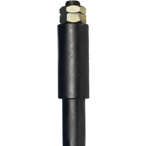 49TXJ best selling bale spear with 49-inch Conus II square tapered, four-sided fluted design, 144T weld-in sleeve, and Doublenut® locking system for heavy-duty round bale handling